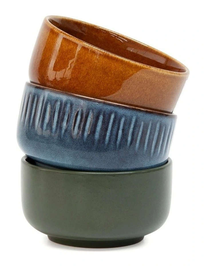 Osaka 3 Piece 10x5cm Bowl Set Natural