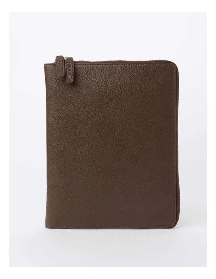 Pebbled PU Desk Organiser in Brown