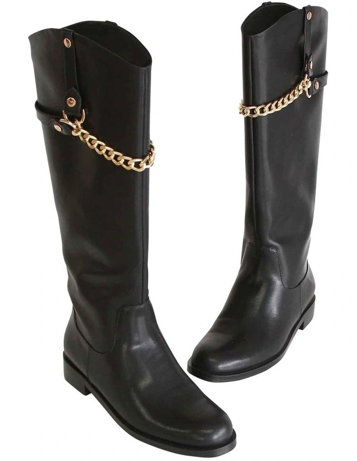 High Standard Riding Boot in Black