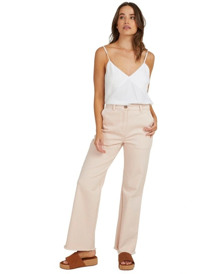 Barbarella Straight Fit Trousers in Peach