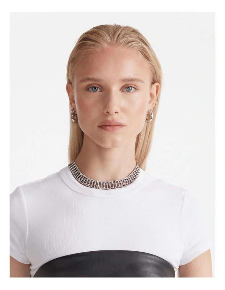 Coruscant Choker Necklace in Silver