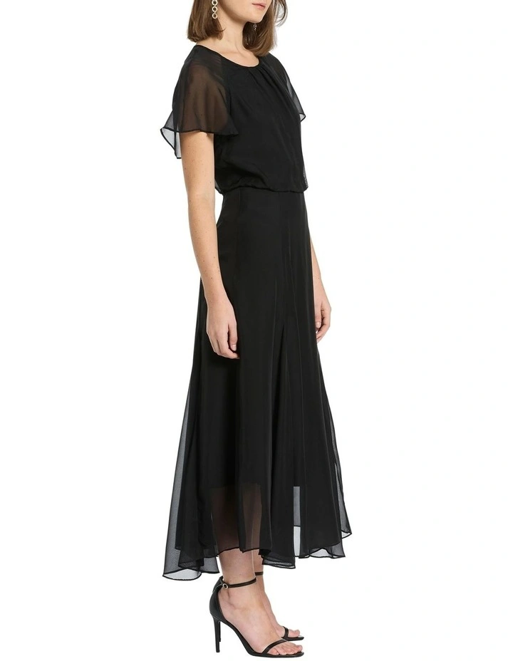Brooke Silk Dress in Black