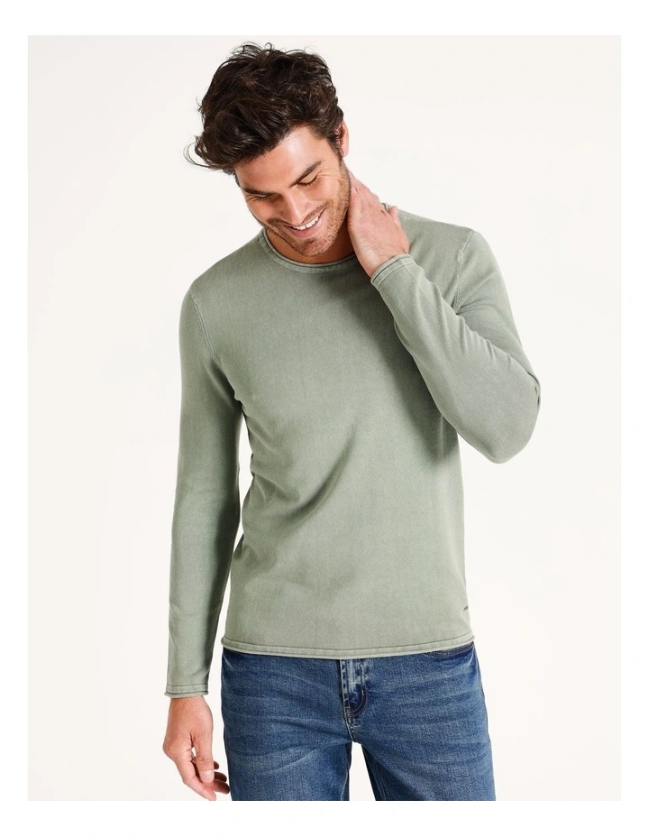Cole Crew Pullover in Sage