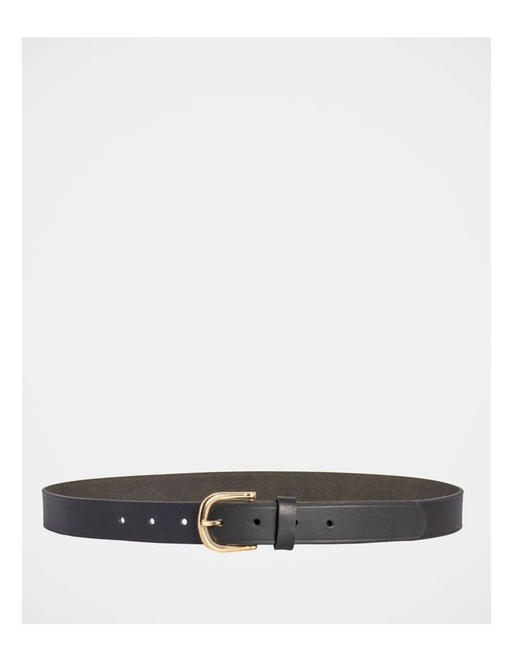 Adelaide Leather Belt in Black