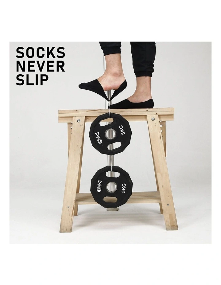 Rexy Cushion No Show Ankle Socks 3 Pack in Black
