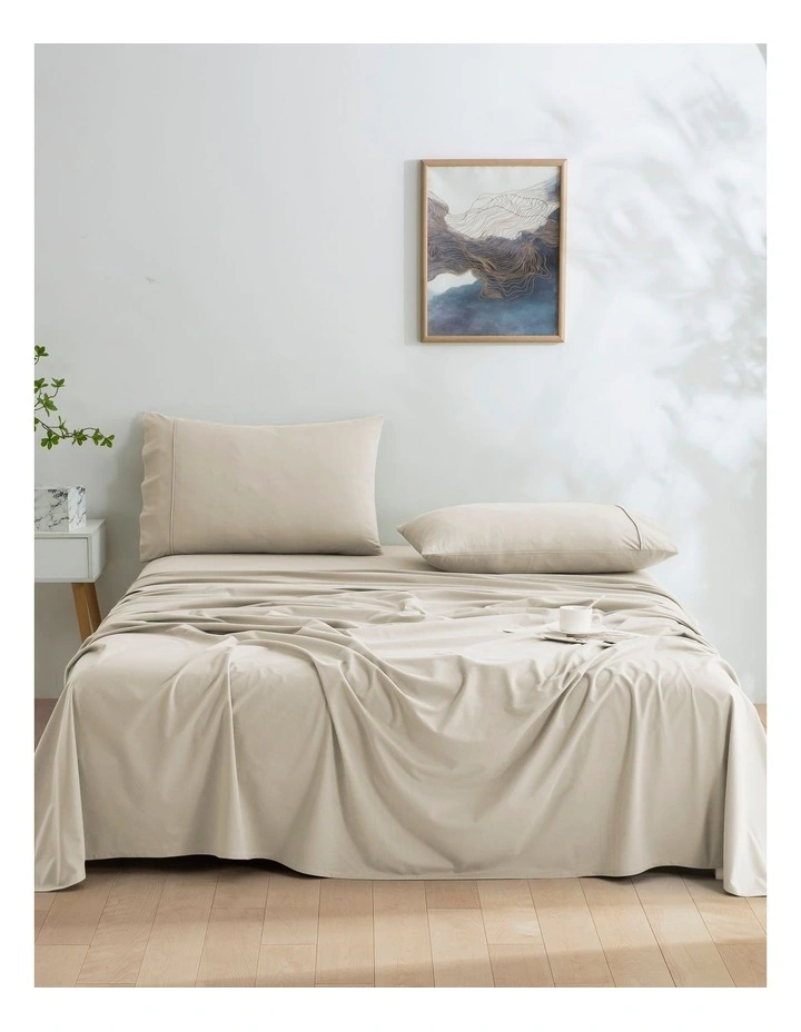 Micro Flannel Sheet Set in Stone