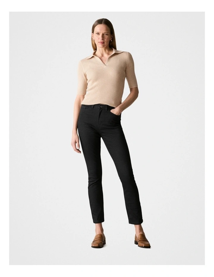 Slim Jean in Blue Black