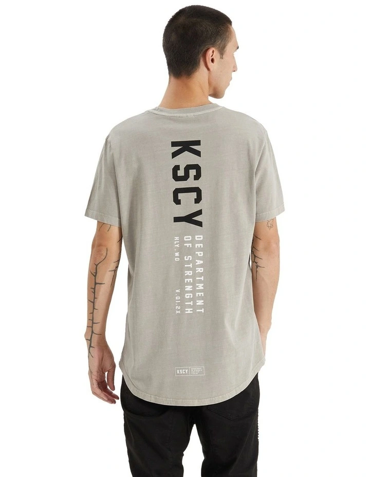 Dilon Dual Curved Tee in Pigment Paloma