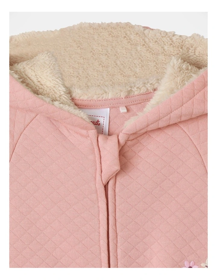 Quilted Coverall in Blush