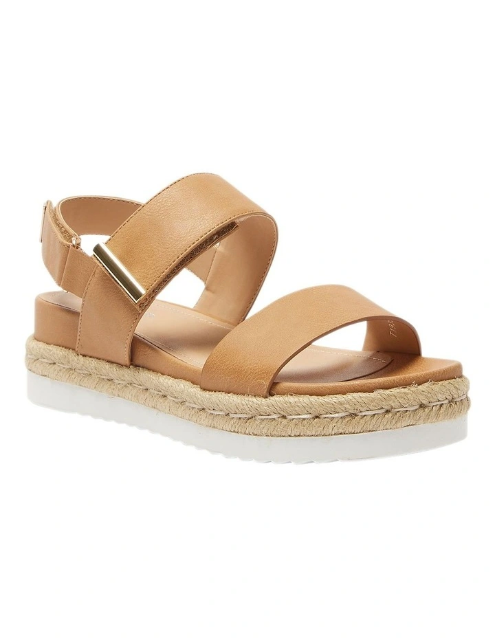 Warner Sandals in Camel Smooth