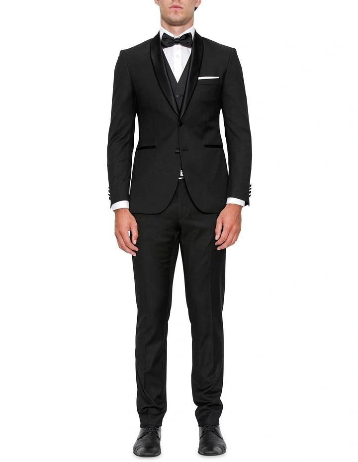 Modern Fit Andes Black Shawl Lapel Dinner Jacket FYF001