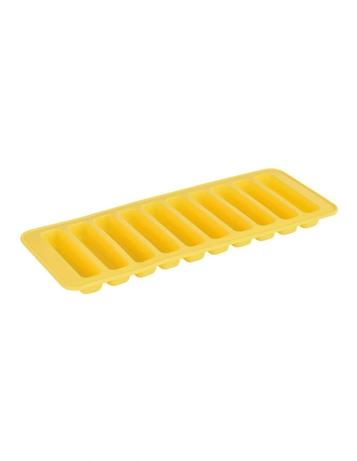 Silicone Water Bottle Ice Block Tray in Yellow