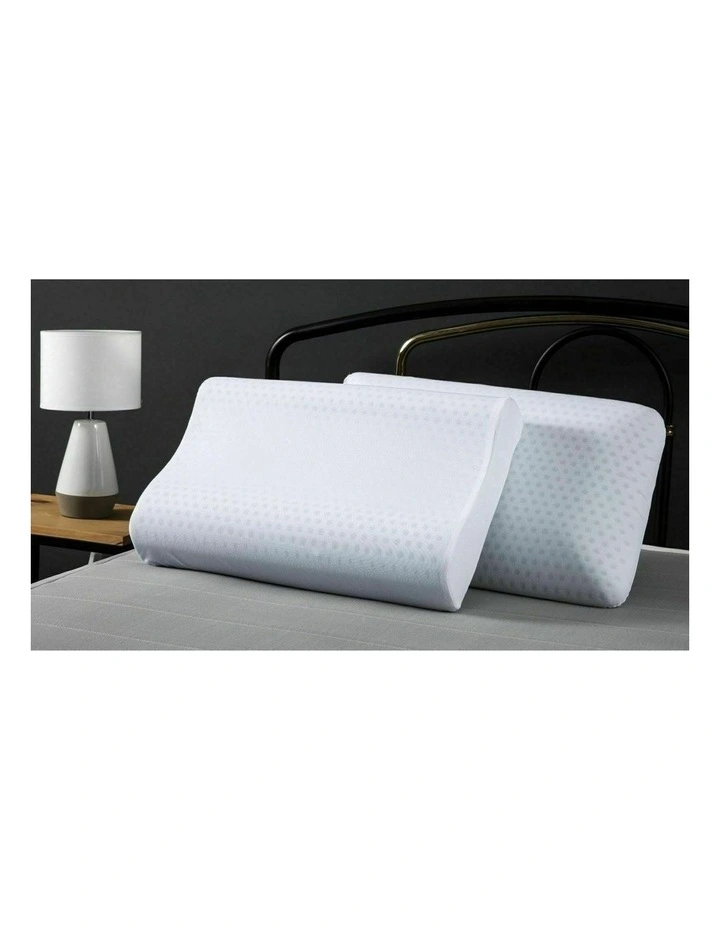 Gel Infused Talalay Latex High Profile Pillow 62x40cm in White