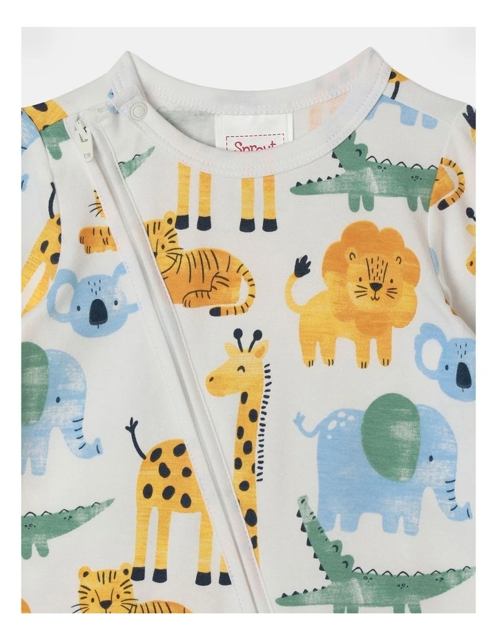 Essential Jersey Safari Coverall in White