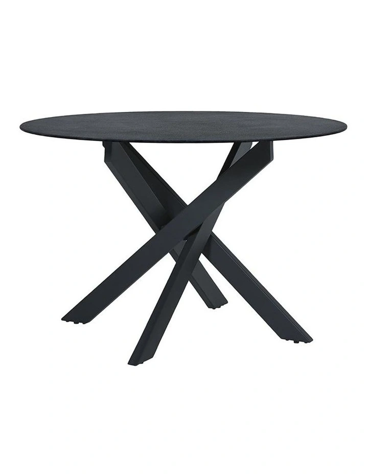 Rosario Round Dining Table 120cm Stone Grey