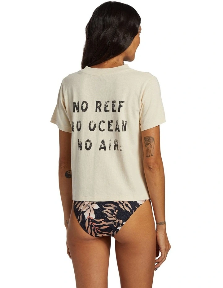 Coral Gardener Shrunken T-Shirt in White Cap
