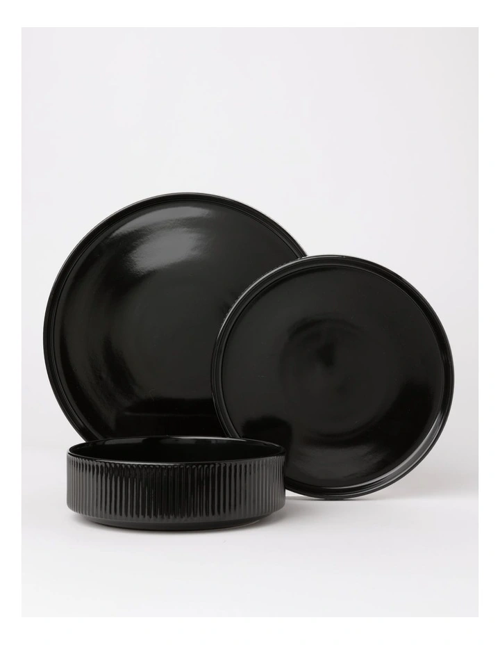 Dexter 12pc Dinner Set in Black