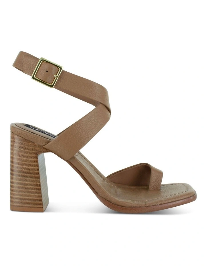 Chrissy Heeled Sandals in Camel