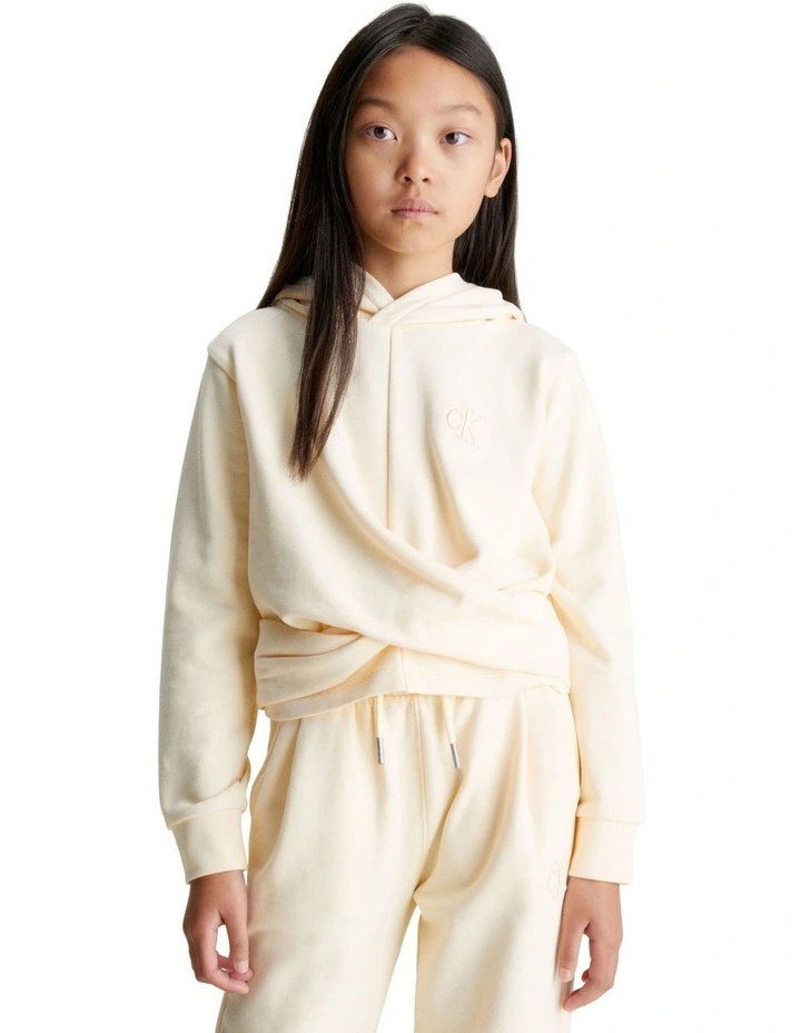Soft Twist Hoodie in Vanilla
