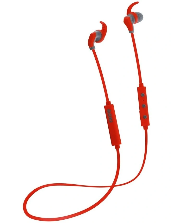 Hybrid Bluetooth Earphones Red