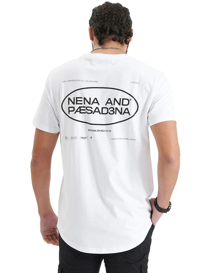Project Dual Curved T-shirt in Optical White