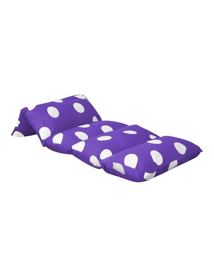 Foldable Mattress Sofa Chair Pillow Bed in Purple