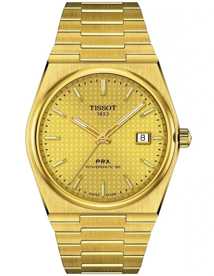 PRX Powermatic 80 T1374073302100 Watch in Gold
