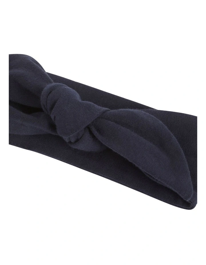 Fabric Headband In Navy