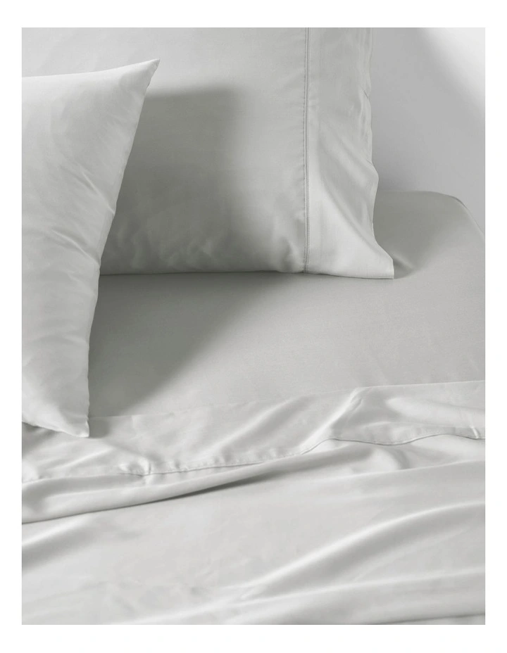 Nara Bamboo Cotton 400TC Sheet Set in Silver