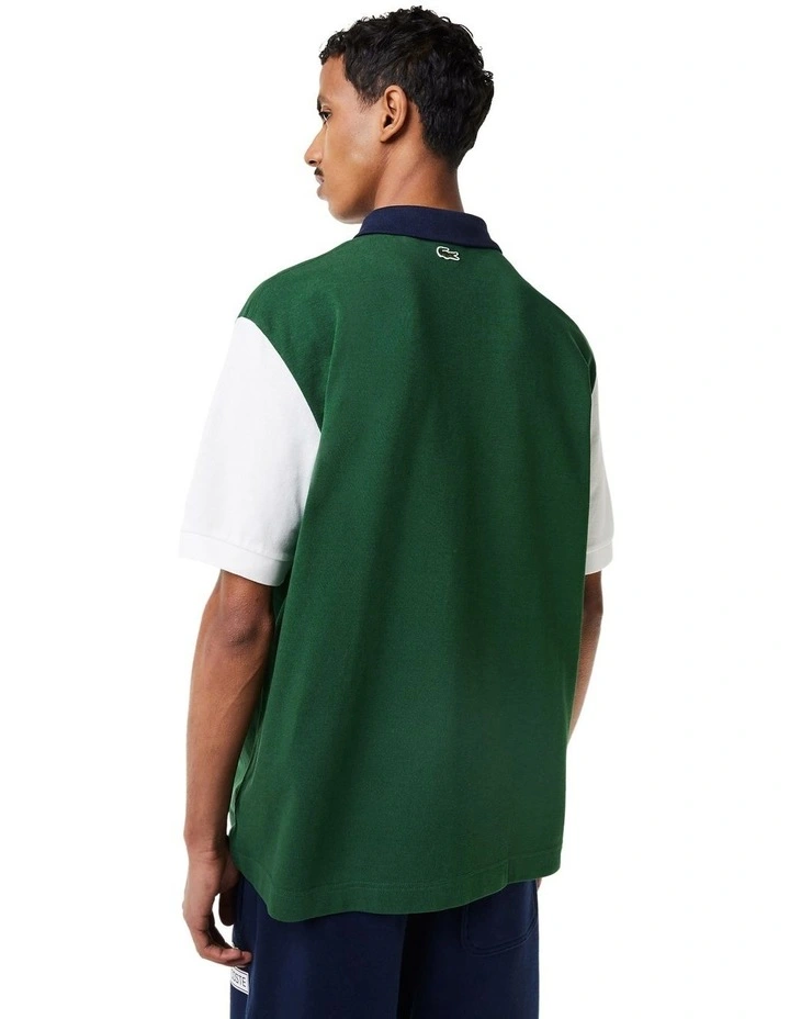 Neo Heritage Loose Fit Pique Polo in Green