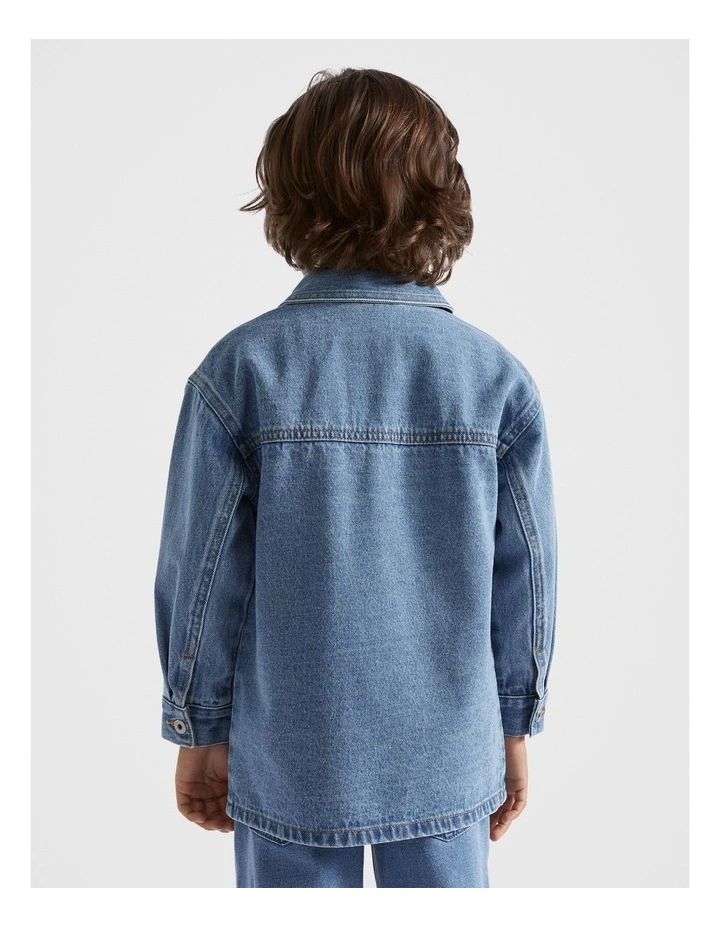 Denim Worker Jacket in Classic Blue