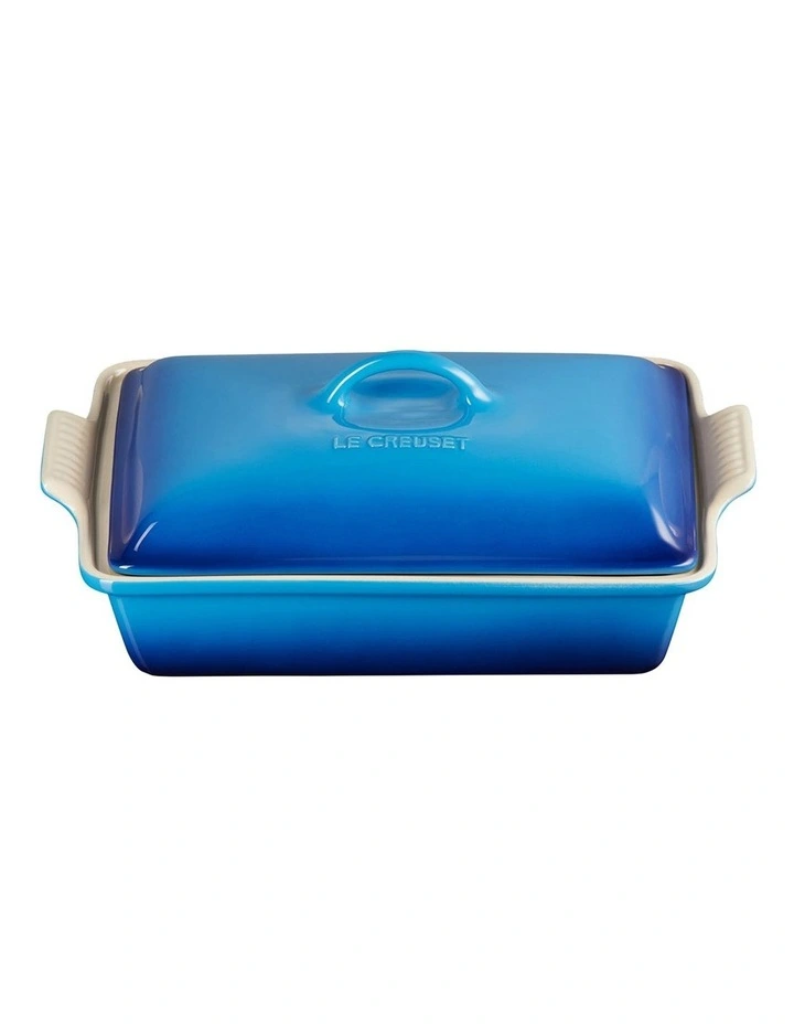 Heritage Covered Deep Dish 33cm in Azure Blue