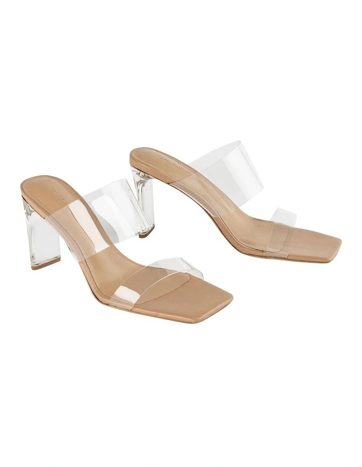 Chicago Clear Vinylite/Skin Nappa Heels