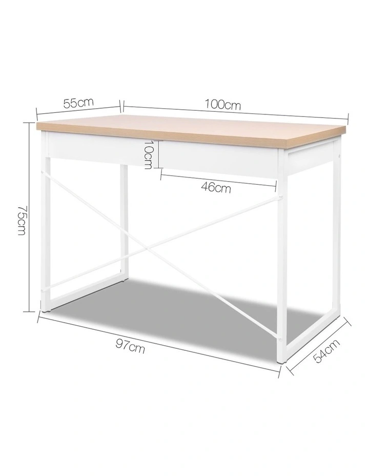 Metal Desk with Drawer