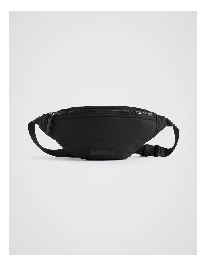Quilted Belt Bag in Black