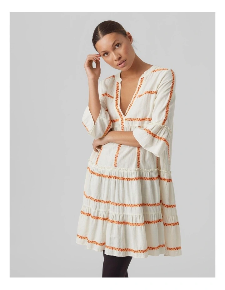 Dicthe Tunic Dress in White