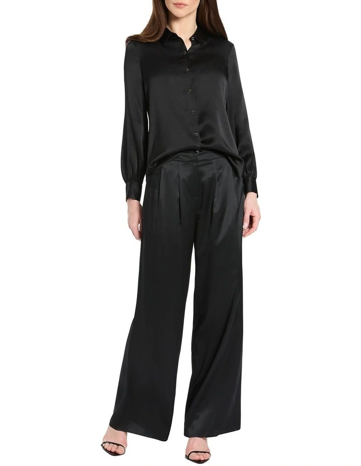 Ophelia Silk Shirt in Black