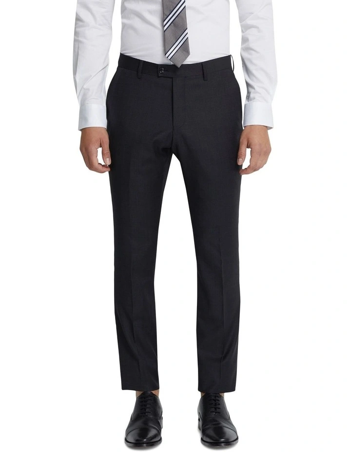 Hopkins Wool Suit Trousers in Charcoal