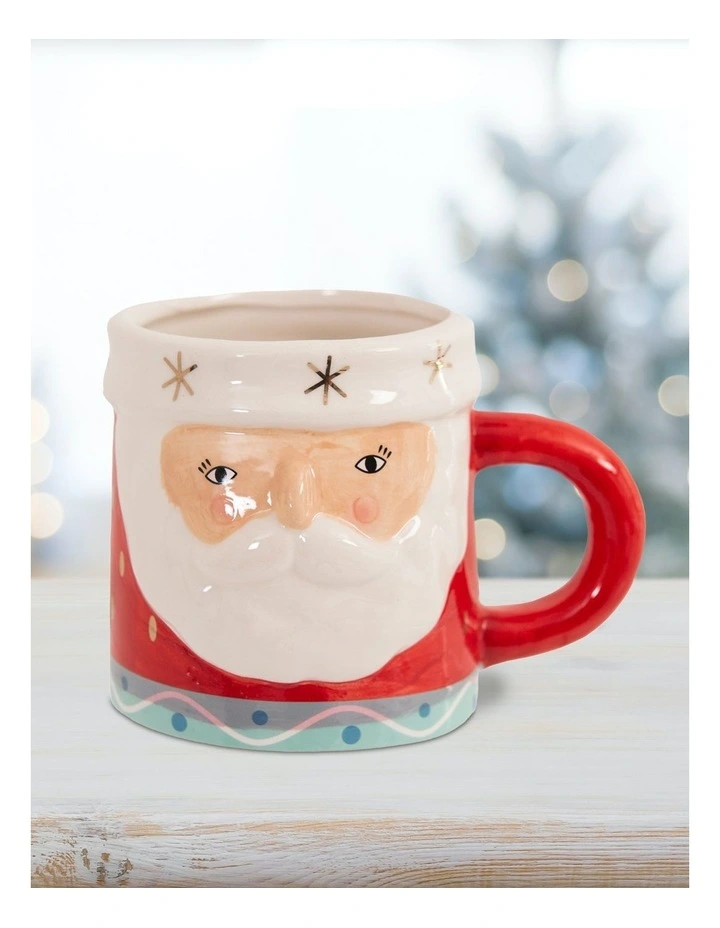 Santa Mug 14 Oz in Red