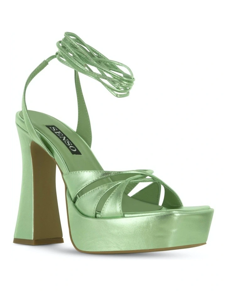 Tahlia Heeled Sandals in Green