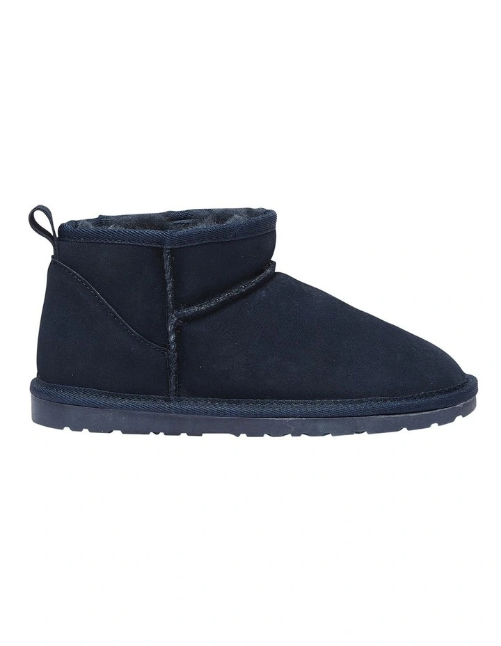 Pillow Navy Suede Slippers