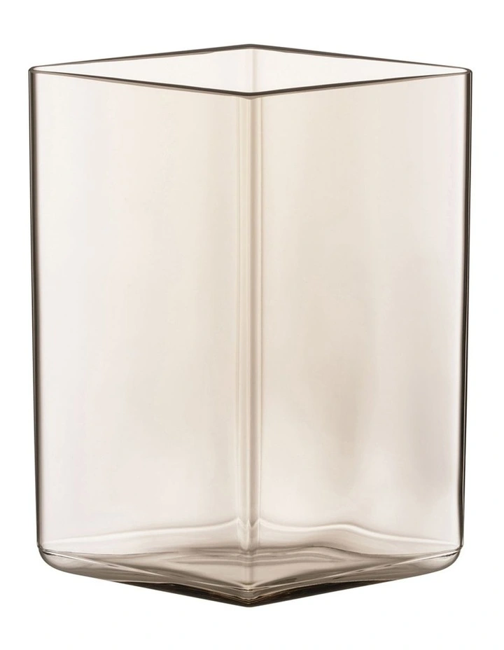 Ruutu 14cm Glass Vase Linen