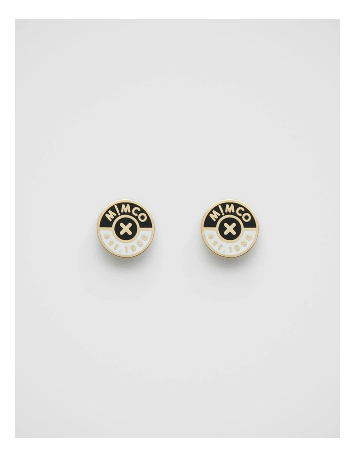 Mod Stud Earrings in Black