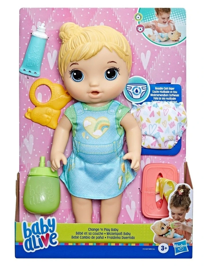 Baby Alive Change 'n Play Baby in Blonde