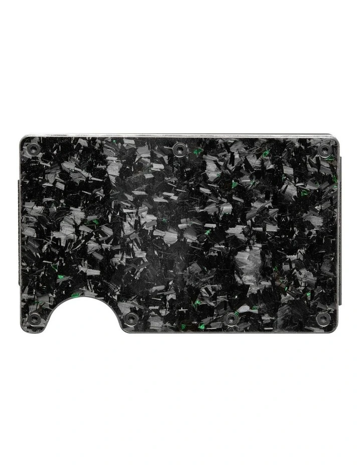 Lorne Forged Carbon Wallet in Gloss Green