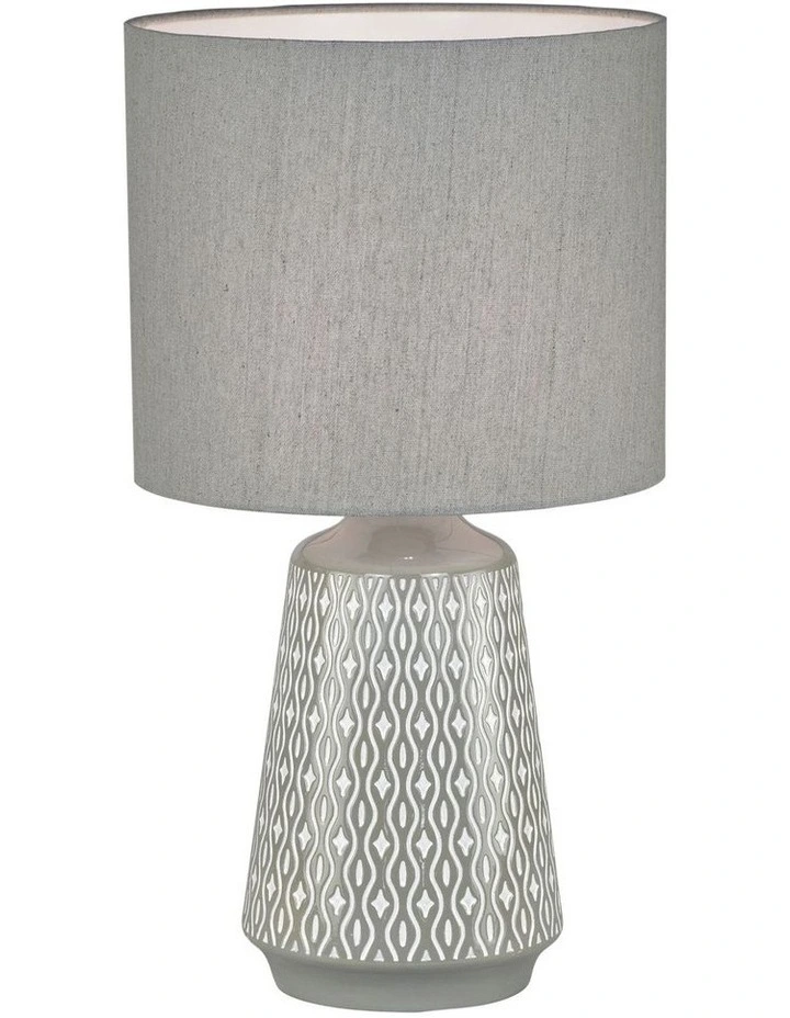 Moana Ceramic Table Lamp in Grey
