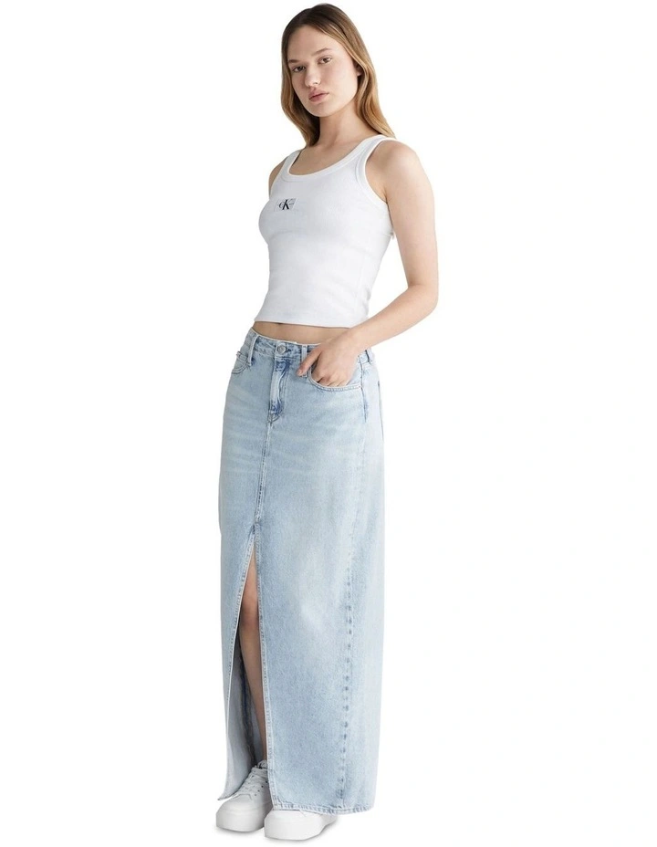 Maxi Skirt in Powder Blue