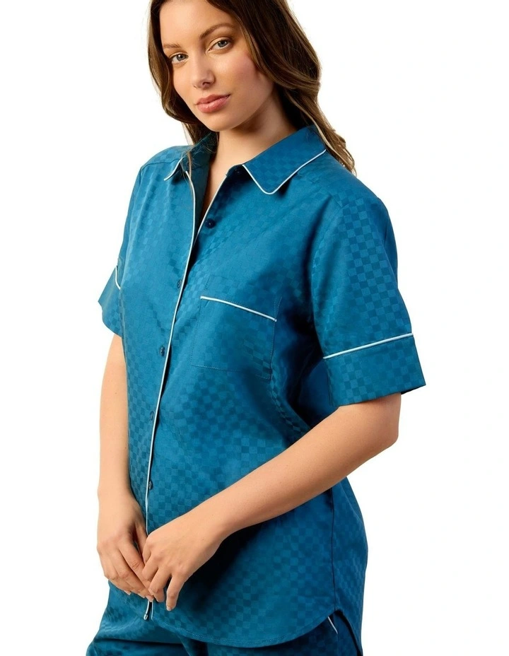 Azure Pyjama Set Short in Teal