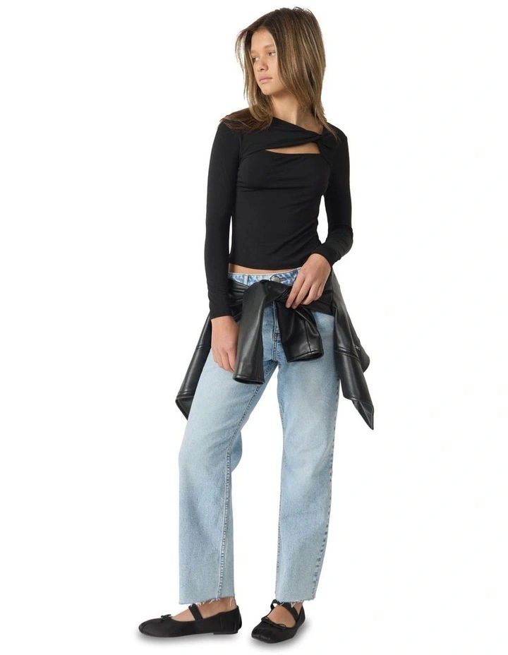 Erica Straight Jean in Mid Blues