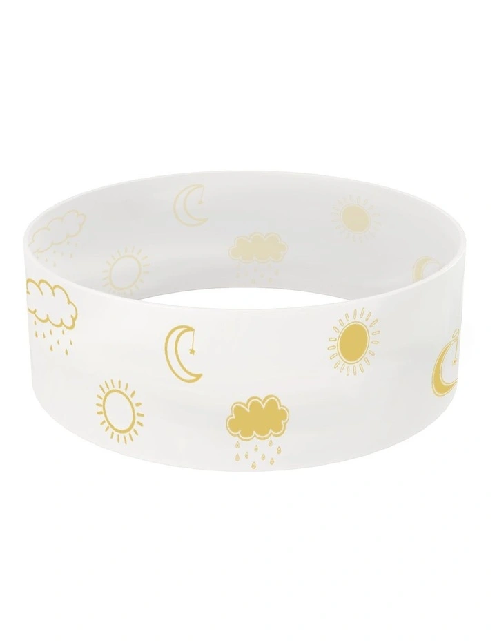Sun Moon Cloud Sleep Easy Sleeve in White